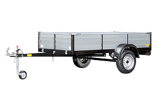 Автоприцеп LAKER  Heavy Duty Light 400/рессора, профлист, откидной, черный ш 1,3 м/д 2,5м